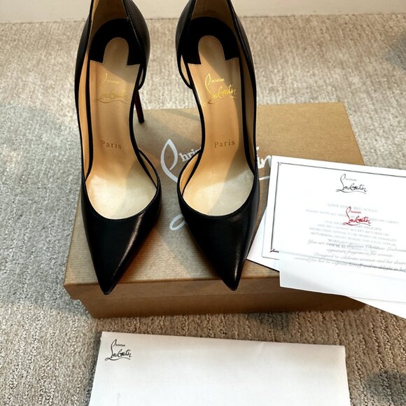 Christian Louboutin Iriza Black Heel Pumps - Picture 4 of 14